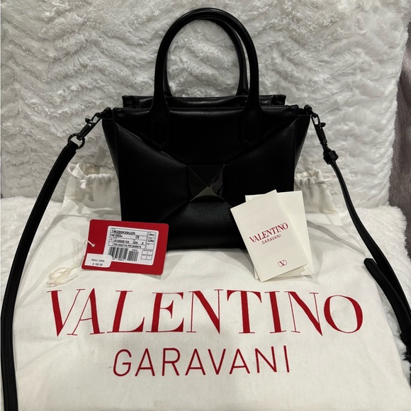 Valentino Mini Black Rock Stud Bag-NWT - Picture 3 of 13